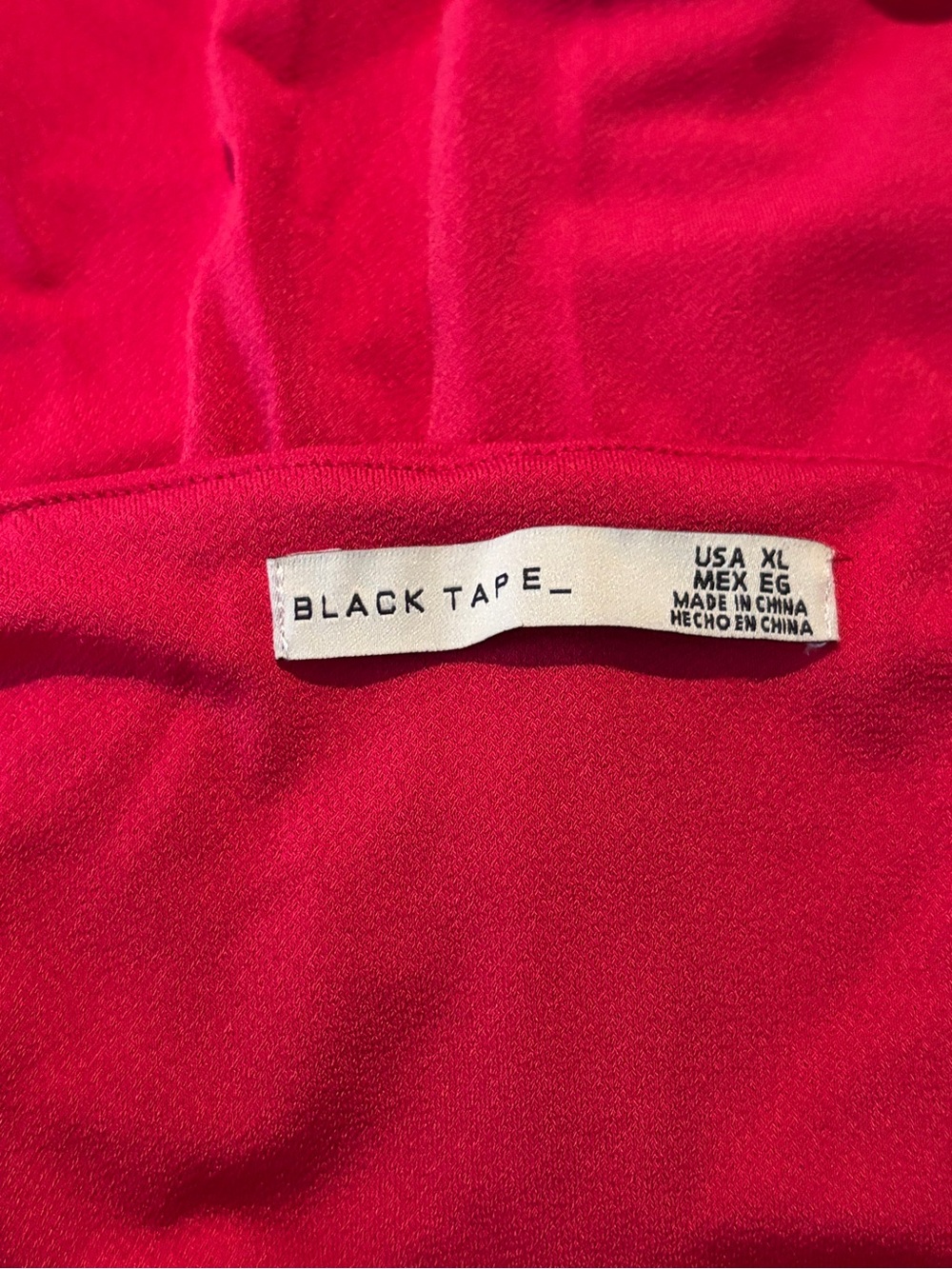 Black Tape Ruched Front Knit Slip Dress Hot Fuchsia XL NWT - Picture 4 of 10